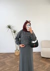 9825 - Düğmeli Etek Takım - Antrasit 