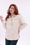  Taş Detaylı Ceplı  Gabardin Ceket