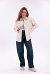  Taş Detaylı Ceplı  Gabardin Ceket