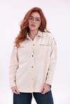  Taş Detaylı Ceplı  Gabardin Ceket