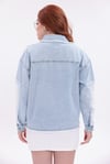 Dantel Detaylı Ceplı Denim Ceket