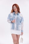 Dantel Detaylı Ceplı Denim Ceket
