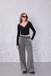 Gri Comfort Beli Lastikli Pantolon