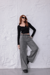 Gri Comfort Beli Lastikli Pantolon