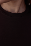 Kahve Bisiklet Yaka Tshirt