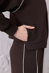 Kahve Premium Pamuklu Sweat-Pantolon Takım