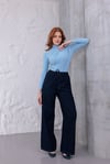 Lacivert Comfort Beli Lastikli Pantolon