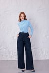 Lacivert Comfort Beli Lastikli Pantolon