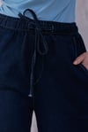 Lacivert Comfort Beli Lastikli Pantolon
