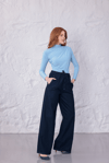 Lacivert Comfort Beli Lastikli Pantolon
