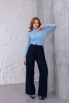 Lacivert Comfort Beli Lastikli Pantolon