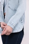 Mavi Taş İşlemeli Denim Ceket