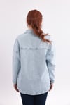 Mavi Taş İşlemeli Denim Ceket