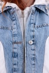 Mix Beyaz Denim Detaylı Premium Ceket