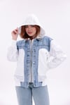 Mix Beyaz Denim Detaylı Premium Ceket