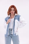Mix Beyaz Denim Detaylı Premium Ceket