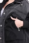 Mix Beyaz Denim Garnili Premium Ceket