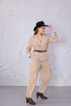 Premium Bej Ceket Kargo Pantolon Takım
