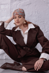 Premium Kahve Ceket Kargo Pantolon Takım