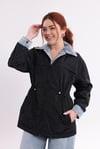 Premium Taş Detaylı Kot Garnili Ceket
