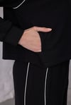 Siyah Premium Pamuklu Sweat-Pantolon Takım