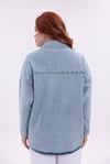 Taş İnci Geçişli Cepli Denim  Ceket