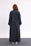 Üçlü Denim Etekli Takım