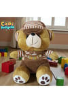 Elbiseli Peluş Ayıcık Peluş Hugs Baby Ayıcık Peluş Büyük Boy 38 cm