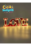 Led Işıklı Love Yazısı Gece Lambası