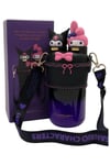 LİSANSLI MY MELODY FİGÜRLÜ 2 KAPAKLI ÇELİK MATARA ASKILI PİPETLİ VE NORMAL İÇİM 550 ML