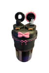 LİSANSLI MY MELODY FİGÜRLÜ 2 KAPAKLI ÇELİK MATARA ASKILI PİPETLİ VE NORMAL İÇİM 550 ML
