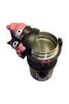 LİSANSLI MY MELODY FİGÜRLÜ 2 KAPAKLI ÇELİK MATARA ASKILI PİPETLİ VE NORMAL İÇİM 550 ML
