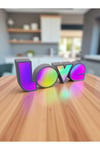 Masa Üstü Başucu LED Lamba Love Yazılı Gece Lambası Hediyelik Şirin Gece Aydınlatma