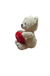 Peluş Ayı 30 cm Kırmızı Tokalı ve Kalpli