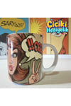 Pop Art Desenli 3d Efekli Hediyelik Kupa Bardak