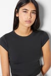 Fitilli Kısa Kollu T-shirt