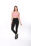 Kadın Askılı Fitilli Crop Örme Bluz