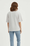 Kadın Basic Oversize Kısa Kollu T-Shirt- Taş