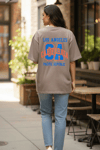 Kadın Basklı Oversize Rahat Kullanıma Uygun T-Shirt-Vizon