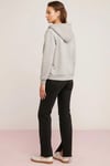 Kadın Kapüşonlu Fermuarlı 3 Üç Iplik Polar Oversize Salaş Sweatshirt