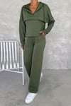 Kadın Kapüşonlu Fermuarlı Takım
