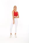 Kadın Kırmızı Kaşkorse Crop Top