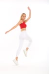 Kadın Kırmızı Kaşkorse Crop Top