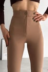 Kadın Likralı İspanyol Paça Pantolon