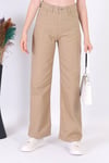 Kadın Palazzo Jean Pantolon- Bej