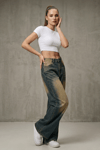 Kadın Retro Jean Pantolon- Yıkamalı