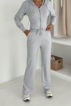 Kadın Selnik Kumaş Sweat Palazzo Takım