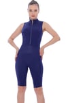 Kadın Shorty Kısa Scuba Yelken Rafting Sörf Yüzme Ve Dalış Elbisesi Kıyafeti Lacivert 1,5 Mm