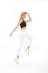 Kadın Siyah Kaşkorse Crop Top