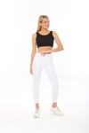 Kadın Siyah Kaşkorse Crop Top